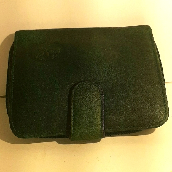 NWT Buxton Ladies Leather Wallet. Quality Green Teal Bi-fold - Picture 1 of 8